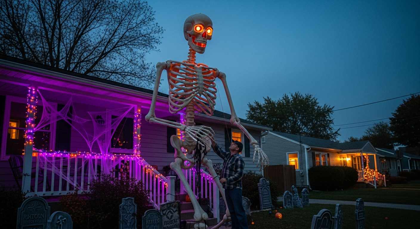Halloween Decoration Ideas: From DIY Projects to the Giant Skeleton Craze