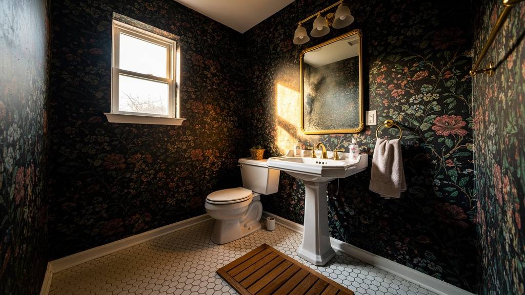 bathroom wallpaper