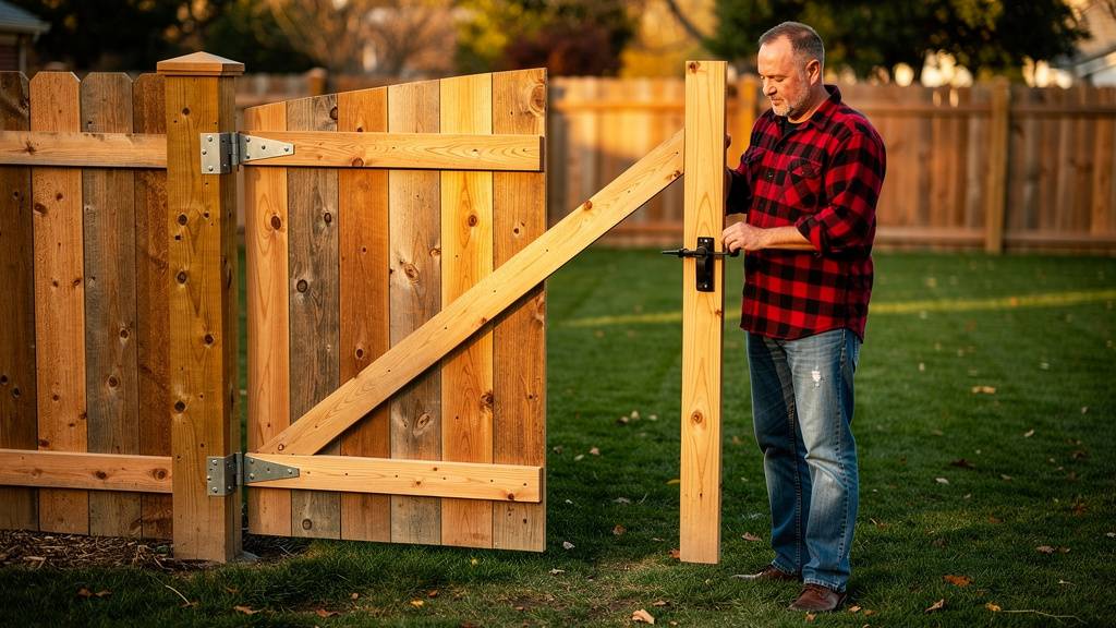 How to build a wood fence gate step by step
