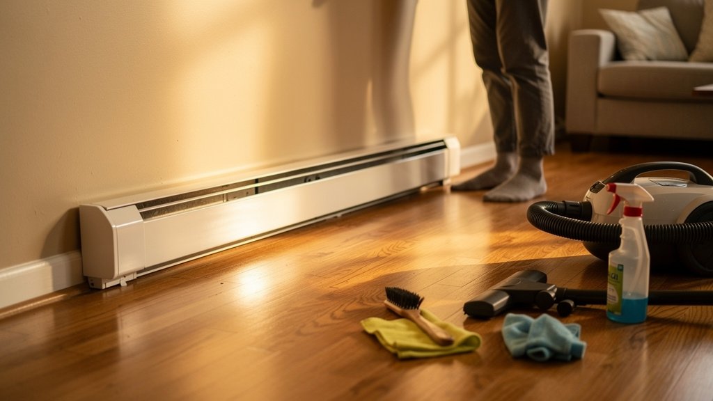 how to clean baseboard heaters
